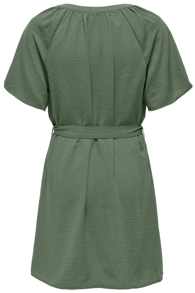 JDYDIVYA LIFE S/S V-NECK DRESS WVN 15320782 SEA SPRAY